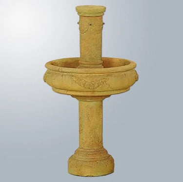 Giannini Garden Rosa Column Outdoor Water Fountain with Tall Base